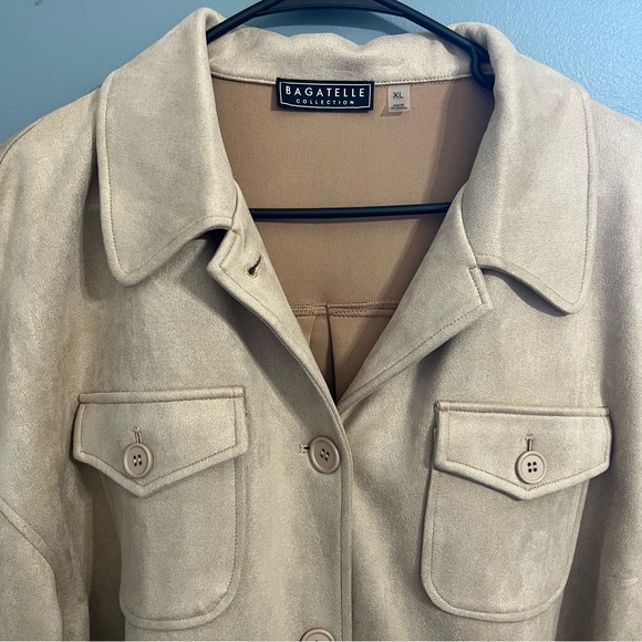 NWT Bagatelle Faux Suede Shirt Jacket XL - Picture 3 of 8